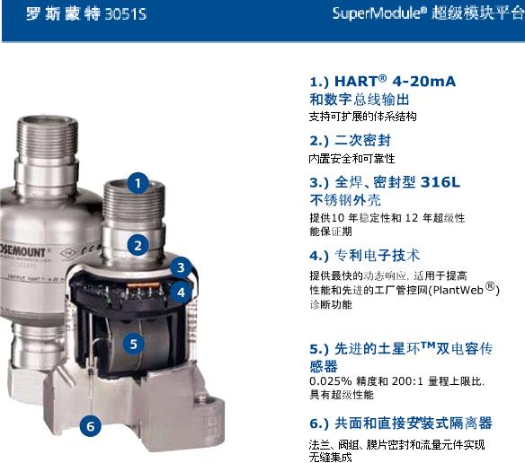 罗斯蒙特公司的3051S变送器的“超级模块”原理图